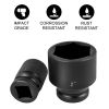VEVOR Impact Socket Set 3/4 Inches 29 Piece Impact Sockets, 6-Point Sockets, Rugged Construction, CR-M0