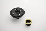 Shower Drain Base with Adjustable Ring + Rubber Coupler for Linear Shower Drain Installation
