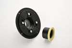 Shower Drain Base with Adjustable Ring + Rubber Coupler for Linear Shower Drain Installation