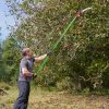 26ft Manual Pole Saw, Lightweight Tree Trimmers Long Handle Pruner Set, Sharp Steel Blade and Scissors Pole Saw for Trimming Palm, Pear Tree, Fir Tree